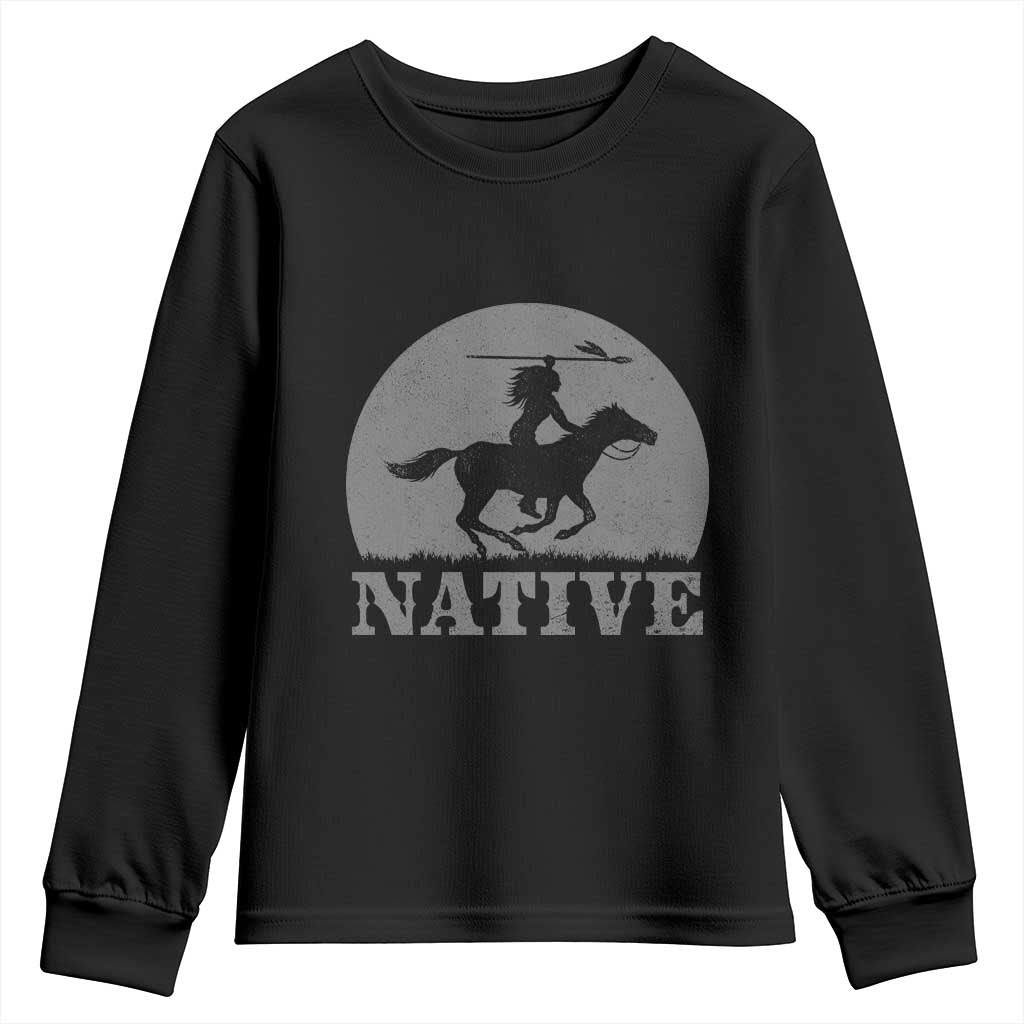 Northwest Native American Knight Pride Mountain Warrior Youth Sweatshirt