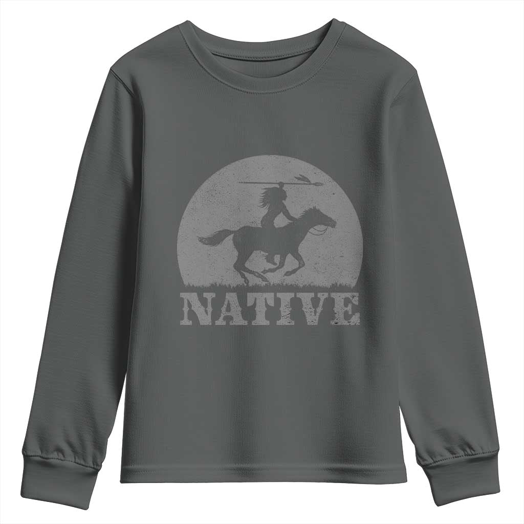 Northwest Native American Knight Pride Mountain Warrior Youth Sweatshirt