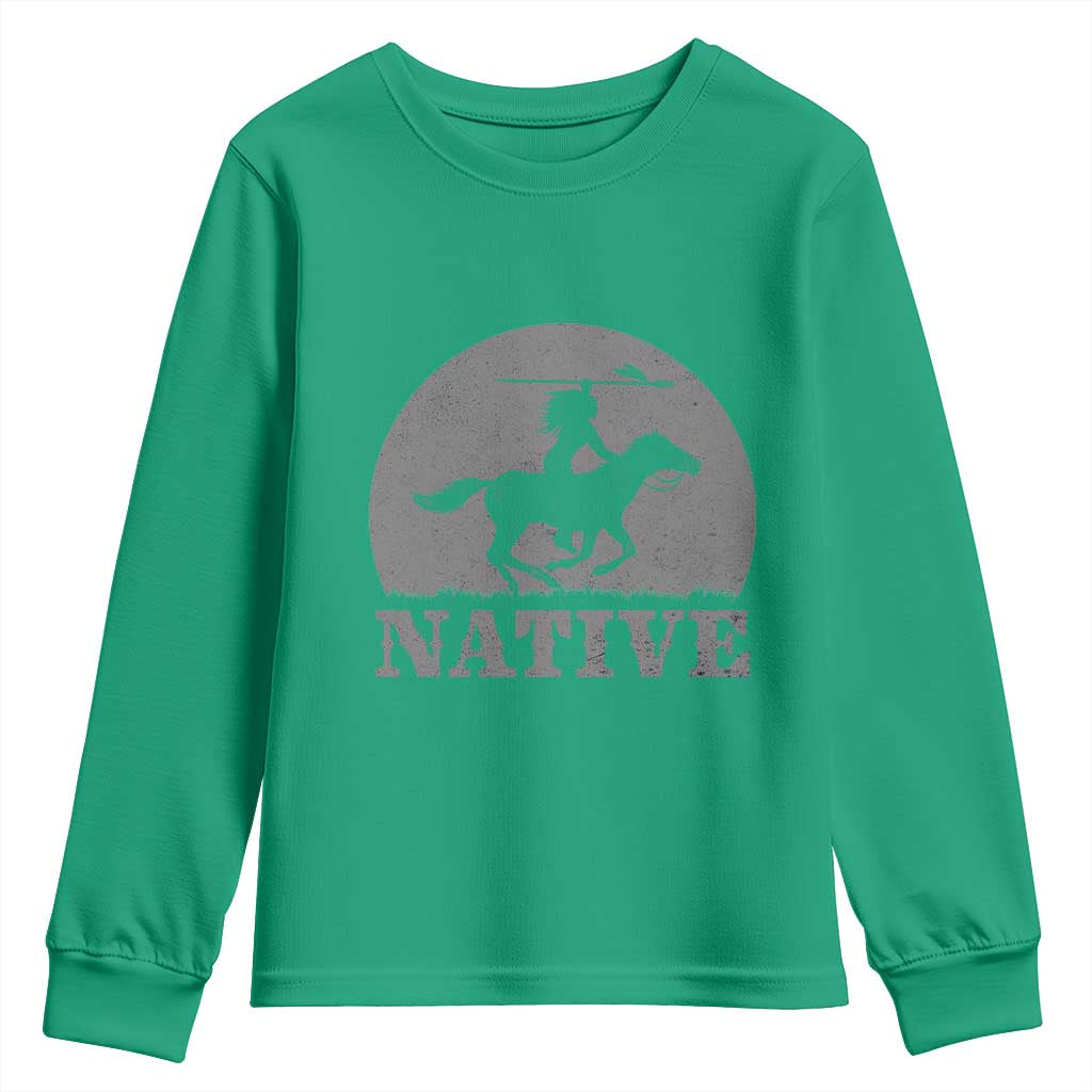 Northwest Native American Knight Pride Mountain Warrior Youth Sweatshirt