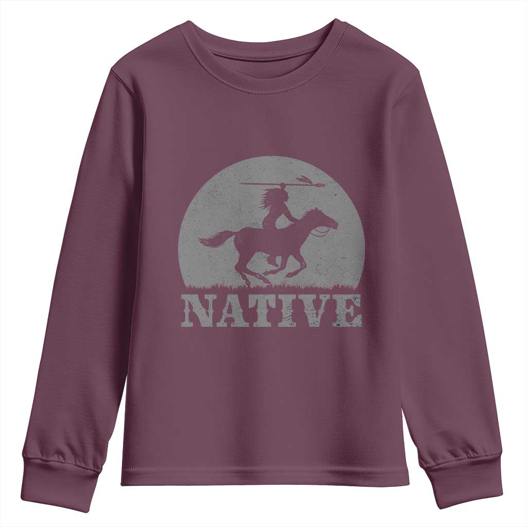 Northwest Native American Knight Pride Mountain Warrior Youth Sweatshirt
