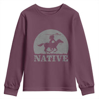 Northwest Native American Knight Pride Mountain Warrior Youth Sweatshirt