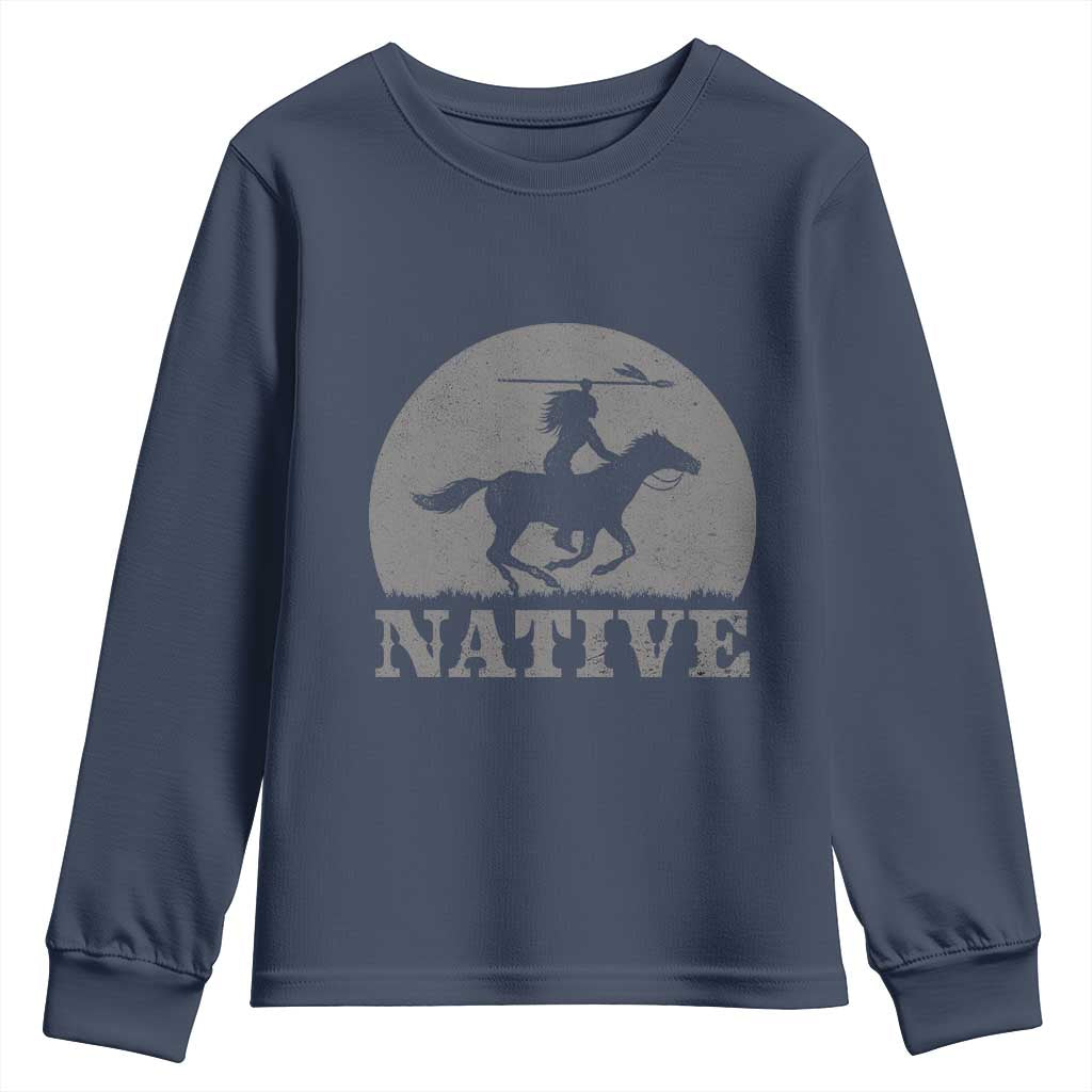 Northwest Native American Knight Pride Mountain Warrior Youth Sweatshirt