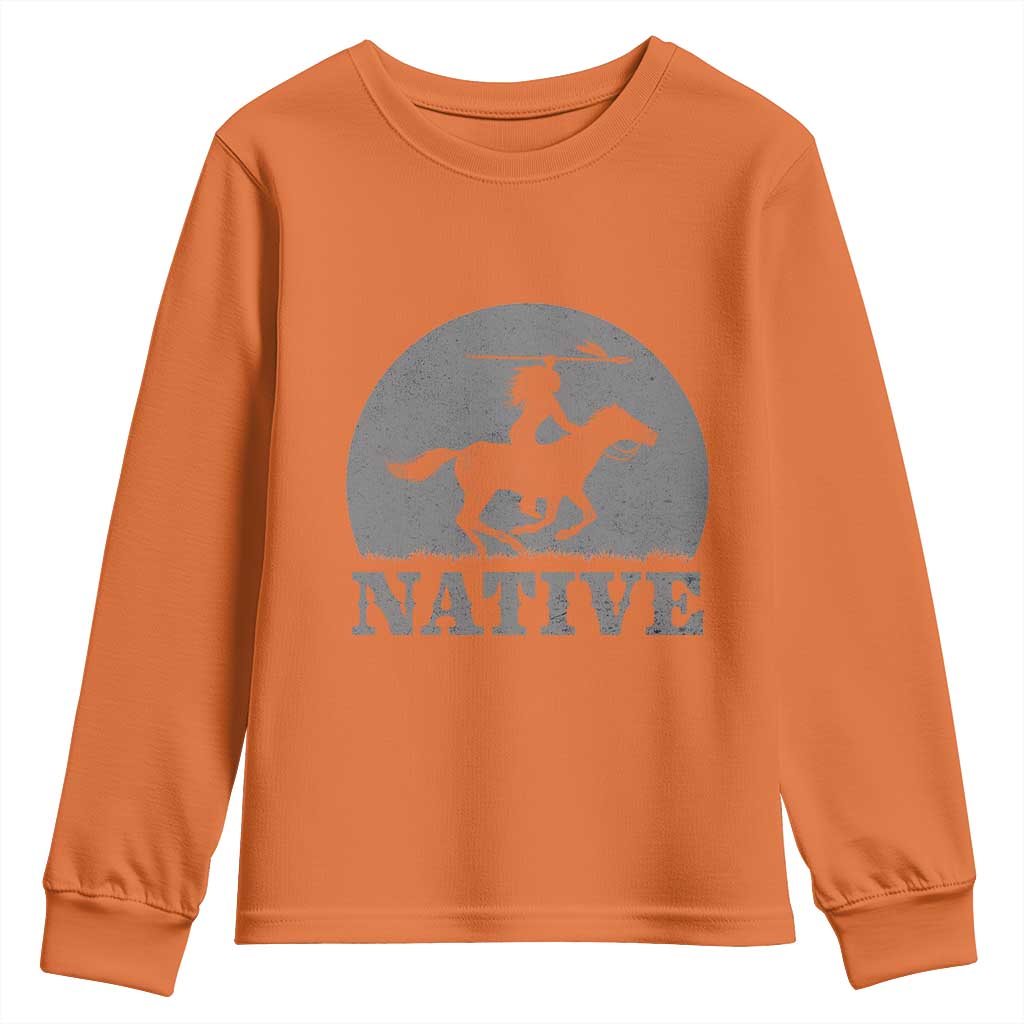 Northwest Native American Knight Pride Mountain Warrior Youth Sweatshirt