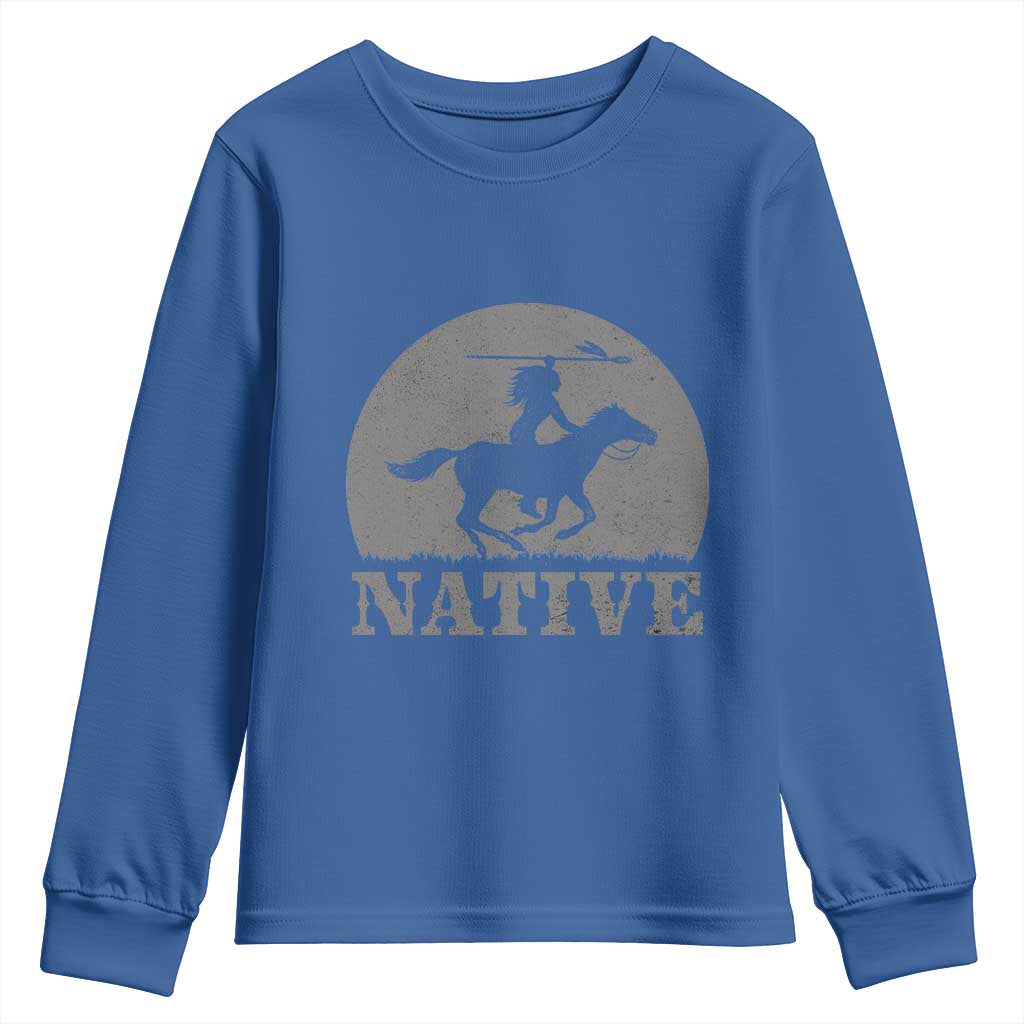 Northwest Native American Knight Pride Mountain Warrior Youth Sweatshirt