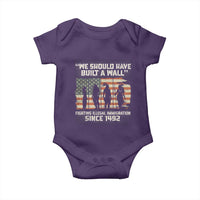 We Should Have Built A Wall Fighting Illegal Immigration Baby Onesie Native American Indian Pride