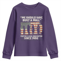 We Should Have Built A Wall Fighting Illegal Immigration Youth Sweatshirt Native American Indian Pride