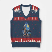 Native American Arrowhead Hunter Starry Night V-Neck Knit Sweater Vest