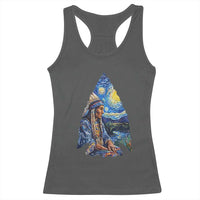 Native American Arrowhead Hunter Starry Night Racerback Tank Top