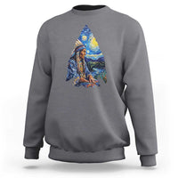 Native American Arrowhead Hunter Starry Night Sweatshirt
