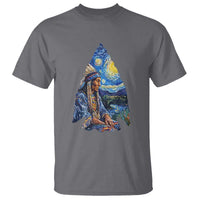 Native American Arrowhead Hunter Starry Night T Shirt