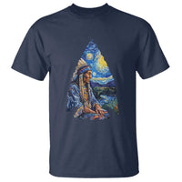 Native American Arrowhead Hunter Starry Night T Shirt