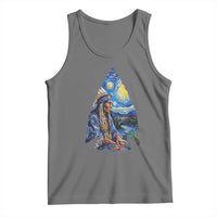 Native American Arrowhead Hunter Starry Night Tank Top