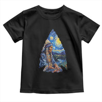 Native American Arrowhead Hunter Starry Night Toddler T Shirt