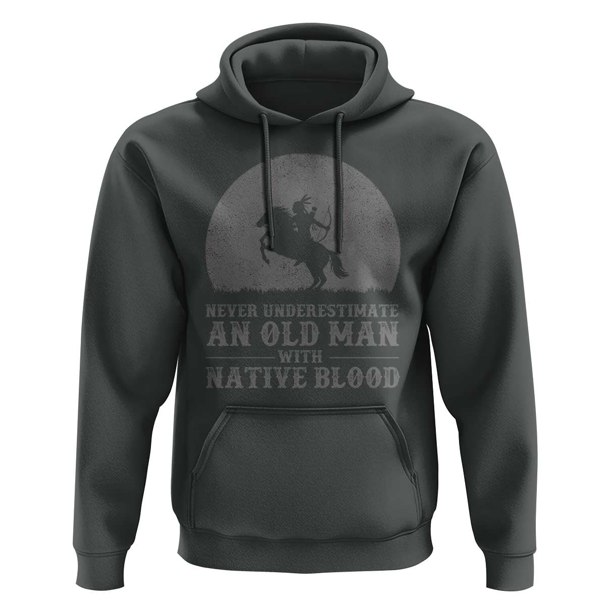 Never Underestimate An Old Man Native American Warrior Hoodie