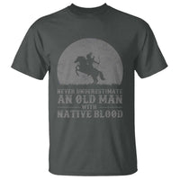 Never Underestimate An Old Man Native American Warrior T Shirt