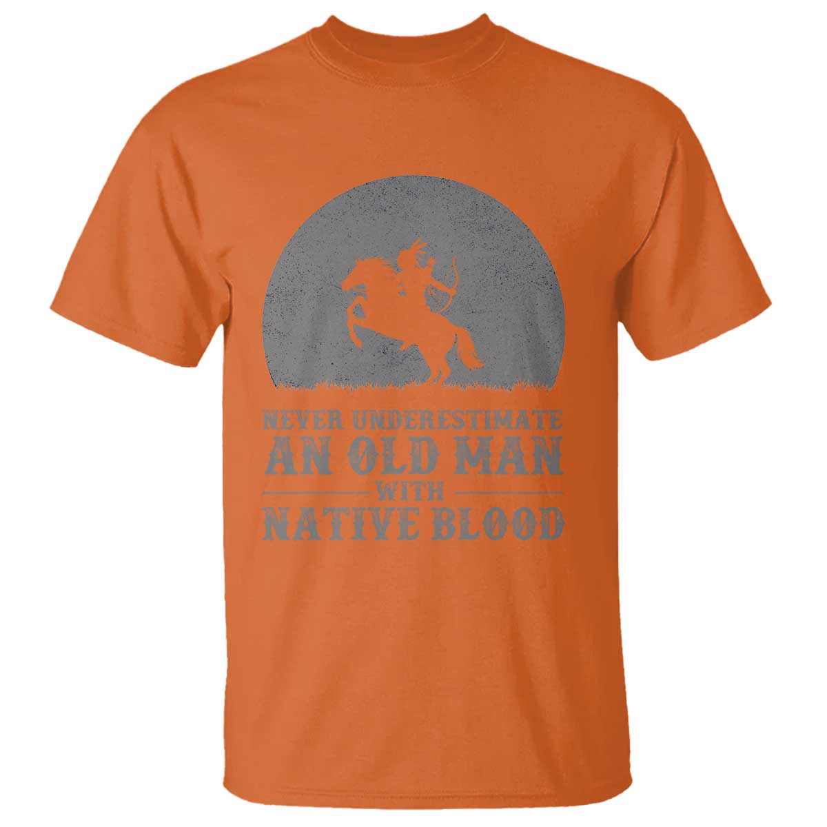 Never Underestimate An Old Man Native American Warrior T Shirt