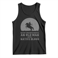 Never Underestimate An Old Man Native American Warrior Tank Top