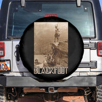 Blackfoot Native American Indians At Glacier National Park Spare Tire Cover