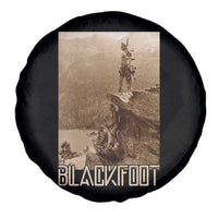 Blackfoot Native American Indians At Glacier National Park Spare Tire Cover