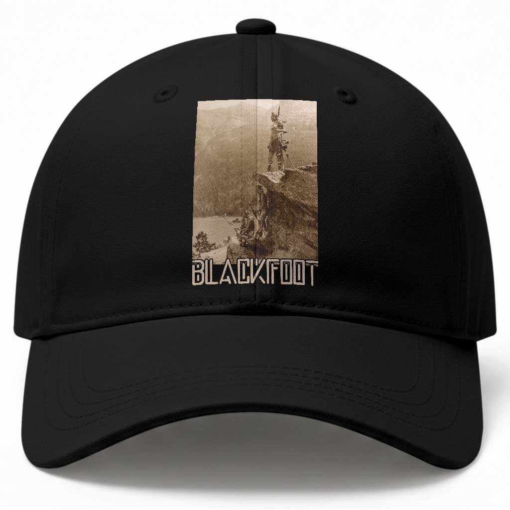 Blackfoot Native American Indians At Glacier National Park Baseball Cap