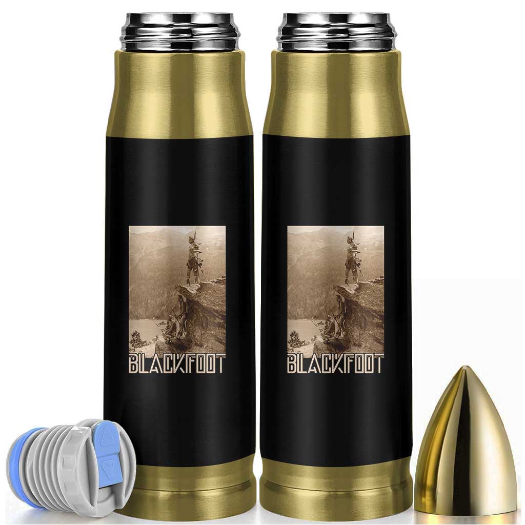 Blackfoot Native American Indians At Glacier National Park Bullet Tumbler