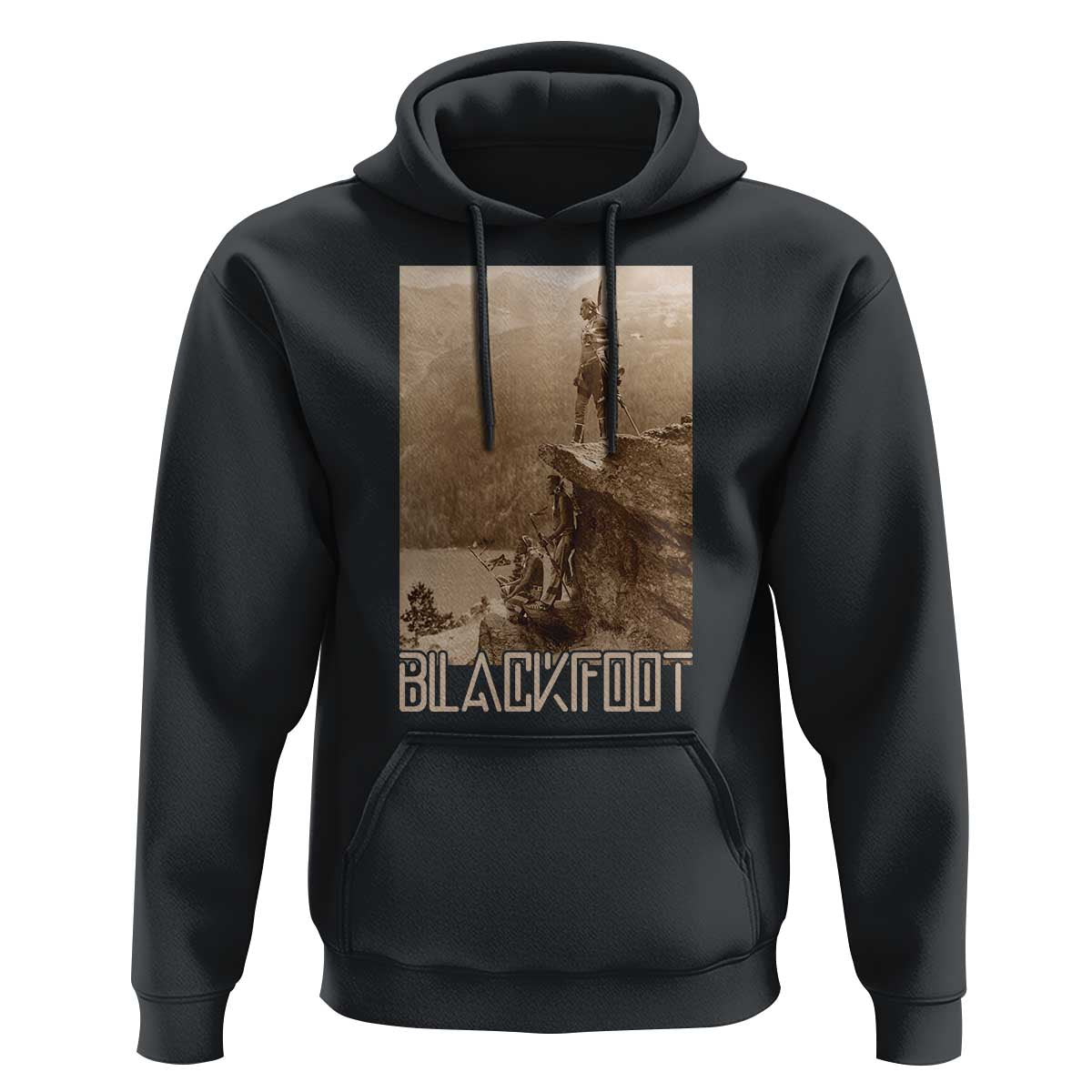 Blackfoot Native American Indians At Glacier National Park Hoodie