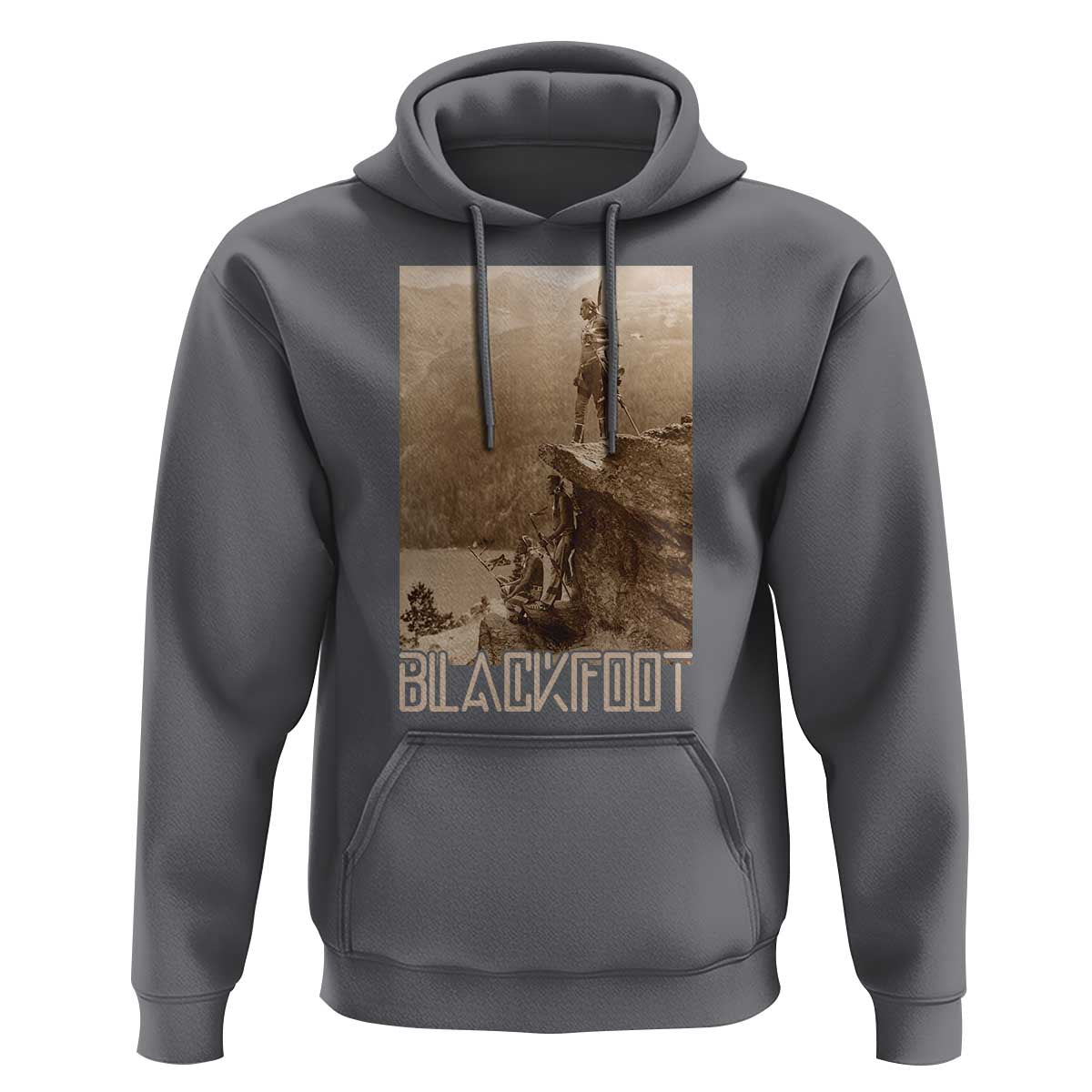 Blackfoot Native American Indians At Glacier National Park Hoodie