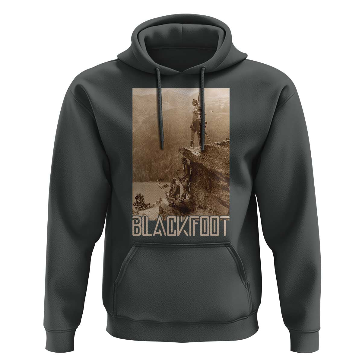 Blackfoot Native American Indians At Glacier National Park Hoodie