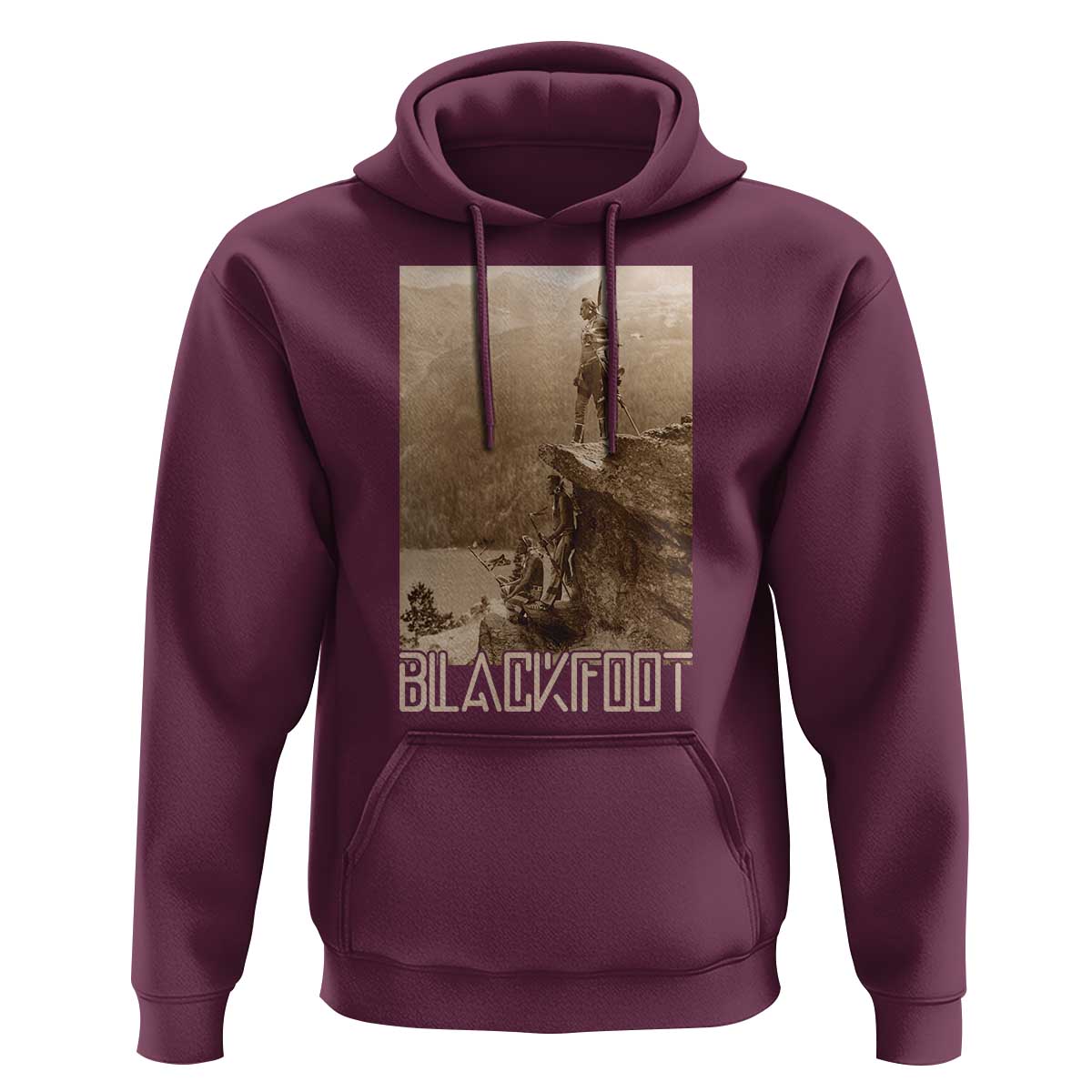 Blackfoot Native American Indians At Glacier National Park Hoodie