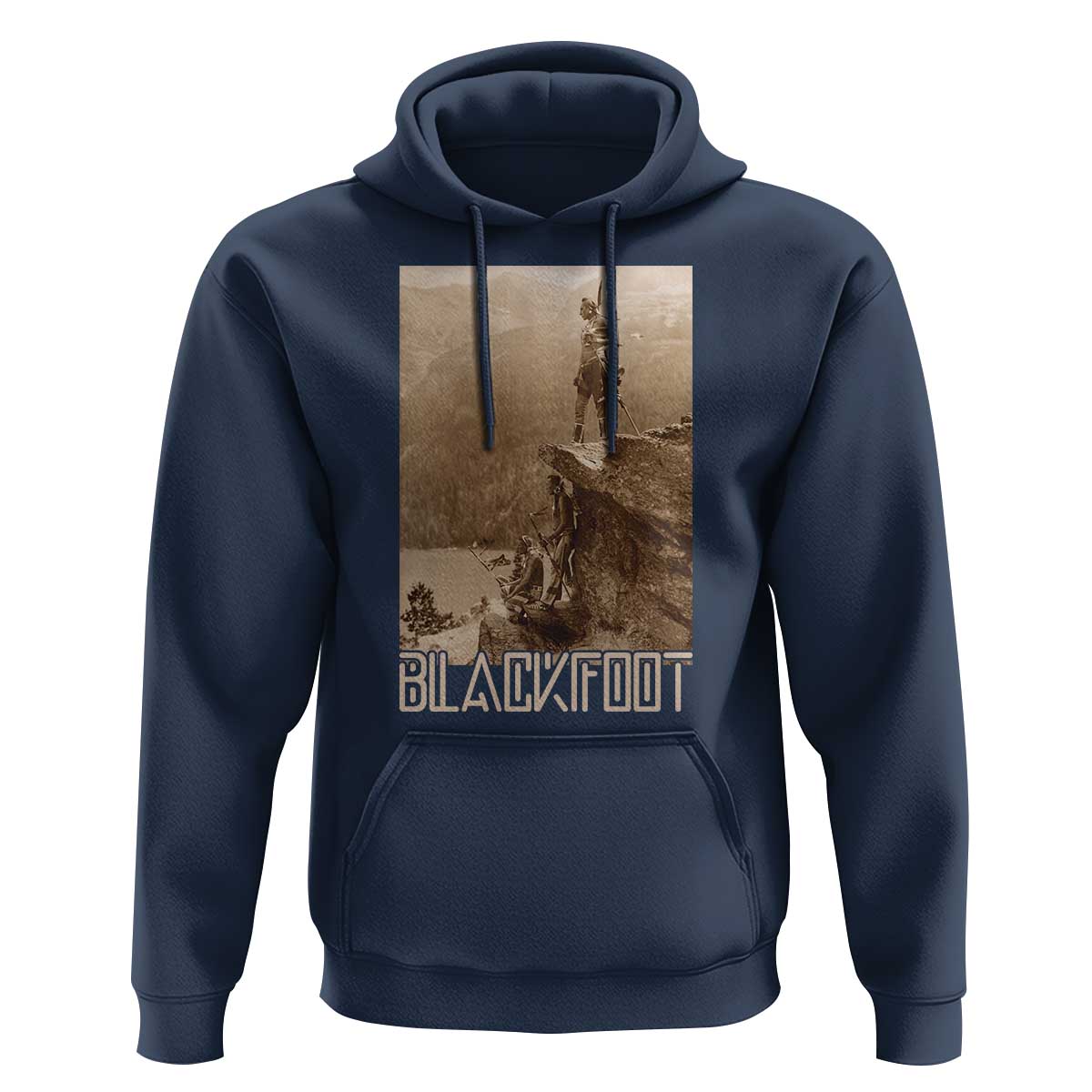 Blackfoot Native American Indians At Glacier National Park Hoodie