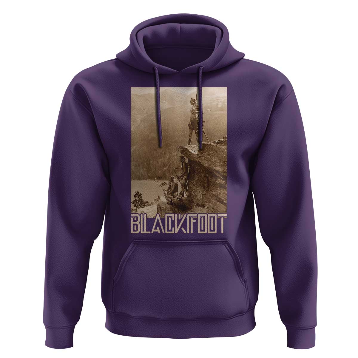 Blackfoot Native American Indians At Glacier National Park Hoodie