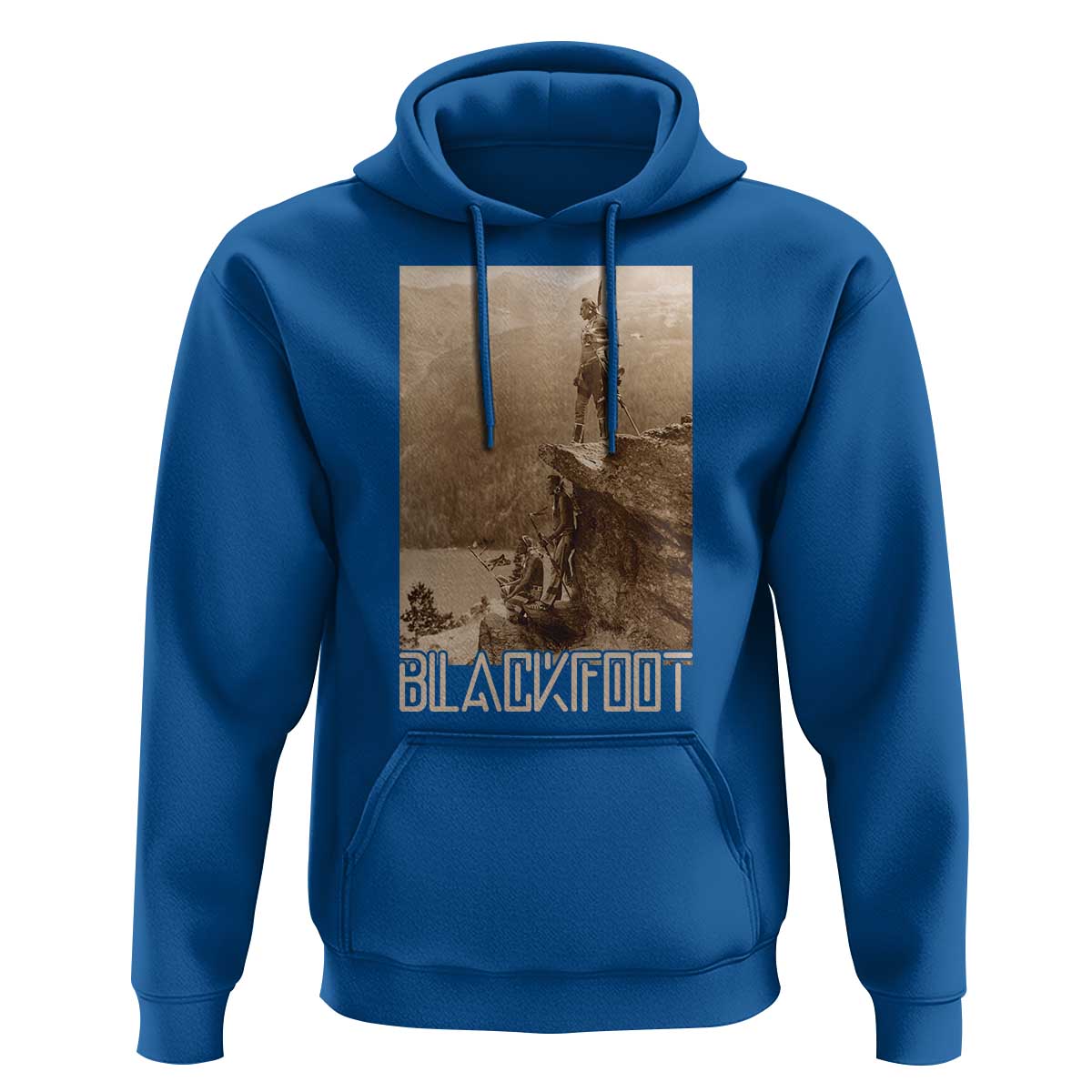 Blackfoot Native American Indians At Glacier National Park Hoodie