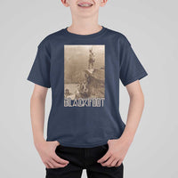 Blackfoot Native American Indians At Glacier National Park T Shirt For Kid