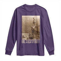 Blackfoot Native American Indians At Glacier National Park Long Sleeve Shirt