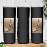 Blackfoot Native American Indians At Glacier National Park Skinny Tumbler
