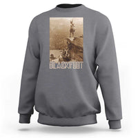 Blackfoot Native American Indians At Glacier National Park Sweatshirt