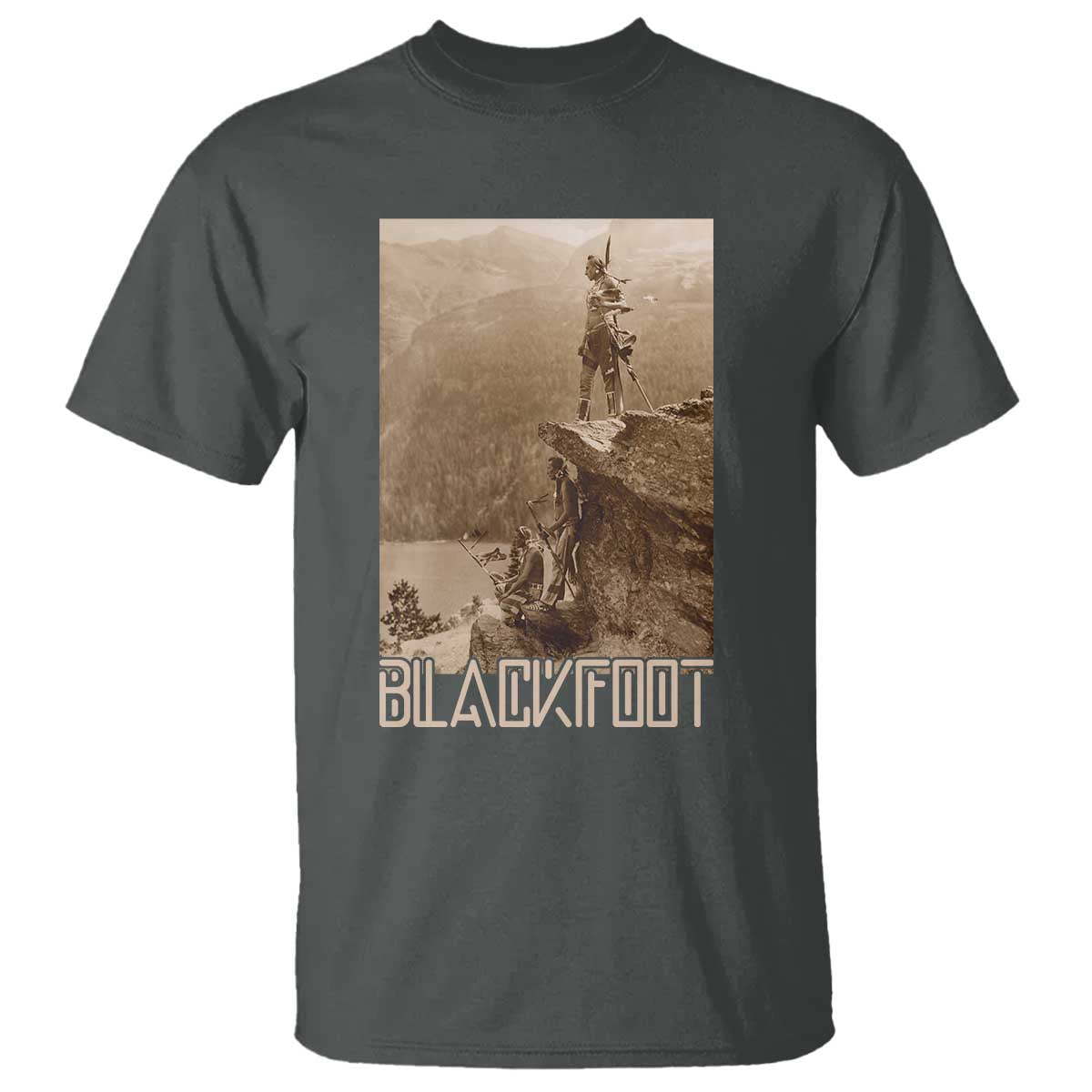 Blackfoot Native American Indians At Glacier National Park T Shirt