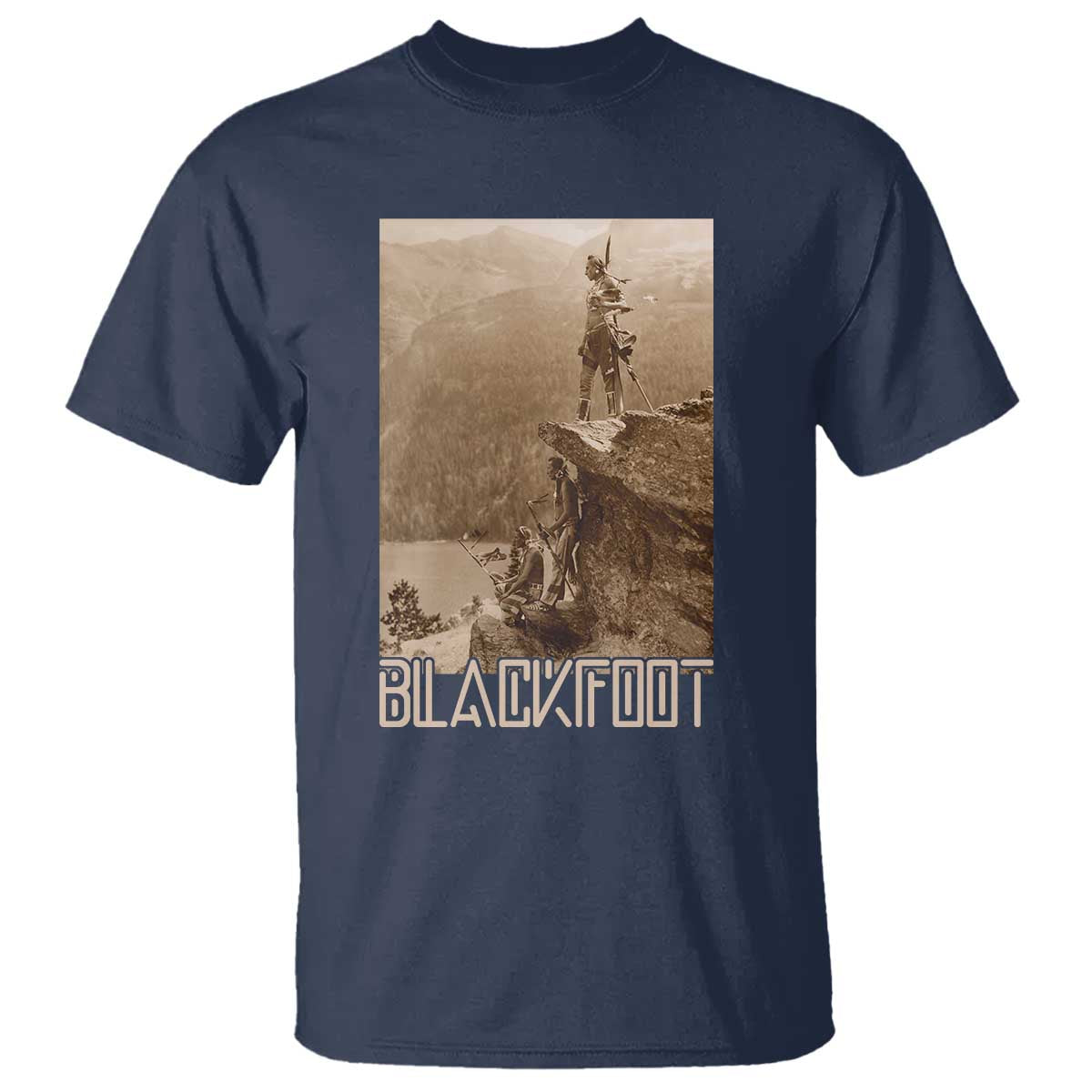 Blackfoot Native American Indians At Glacier National Park T Shirt
