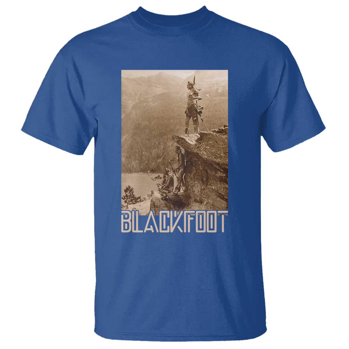 Blackfoot Native American Indians At Glacier National Park T Shirt