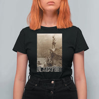 Blackfoot Native American Indians At Glacier National Park T Shirt For Women