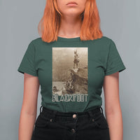 Blackfoot Native American Indians At Glacier National Park T Shirt For Women