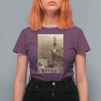 Blackfoot Native American Indians At Glacier National Park T Shirt For Women