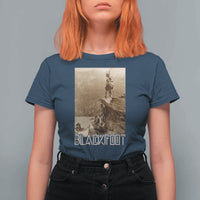 Blackfoot Native American Indians At Glacier National Park T Shirt For Women
