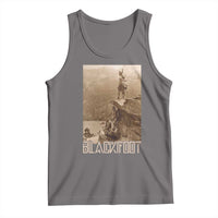 Blackfoot Native American Indians At Glacier National Park Tank Top