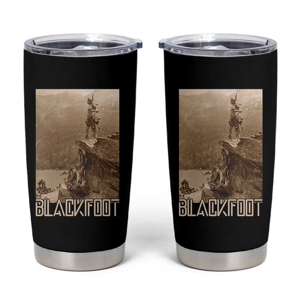 Blackfoot Native American Indians At Glacier National Park Tumbler Cup