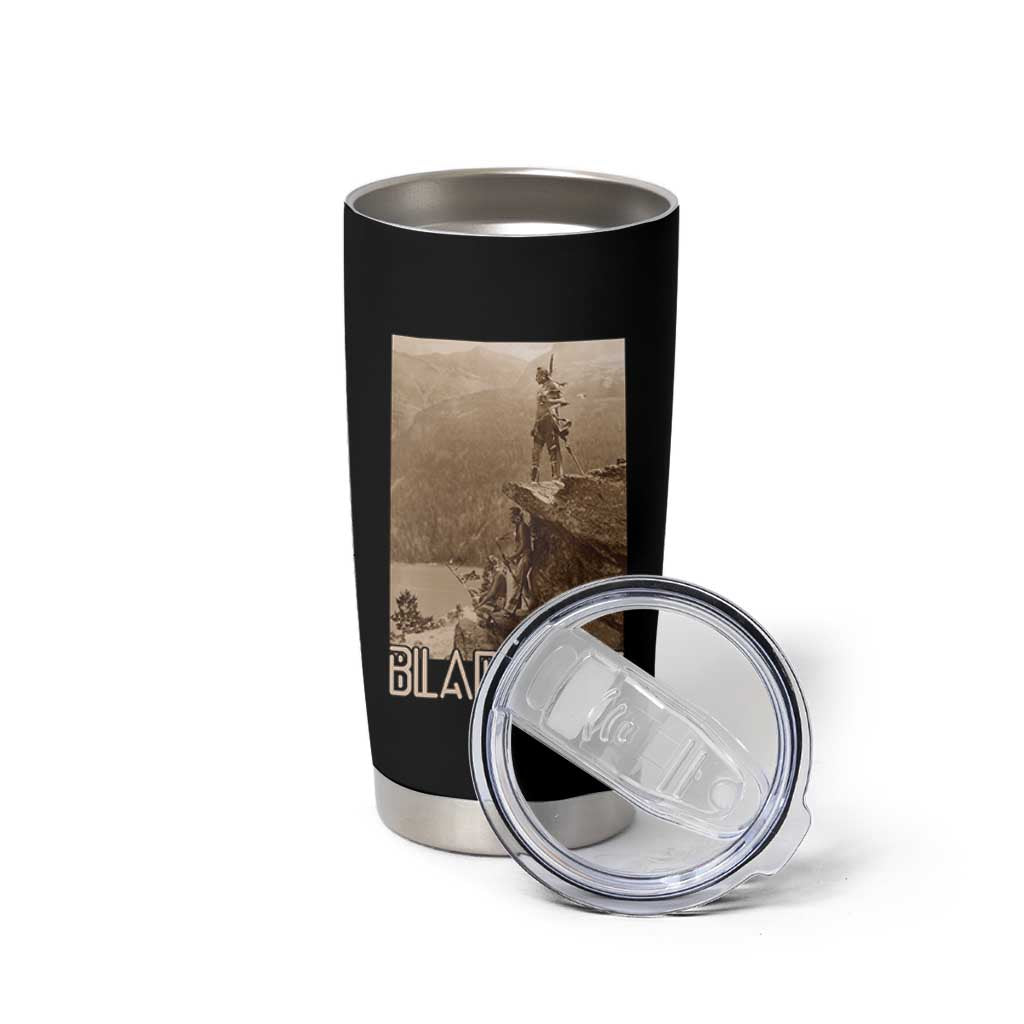Blackfoot Native American Indians At Glacier National Park Tumbler Cup