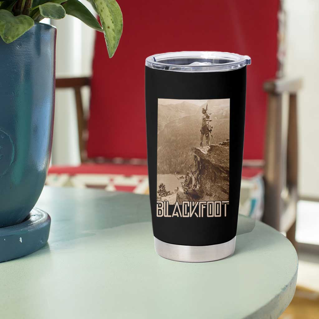 Blackfoot Native American Indians At Glacier National Park Tumbler Cup