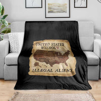 United States Without Illegal Aliens Throw Blanket Native Land Map