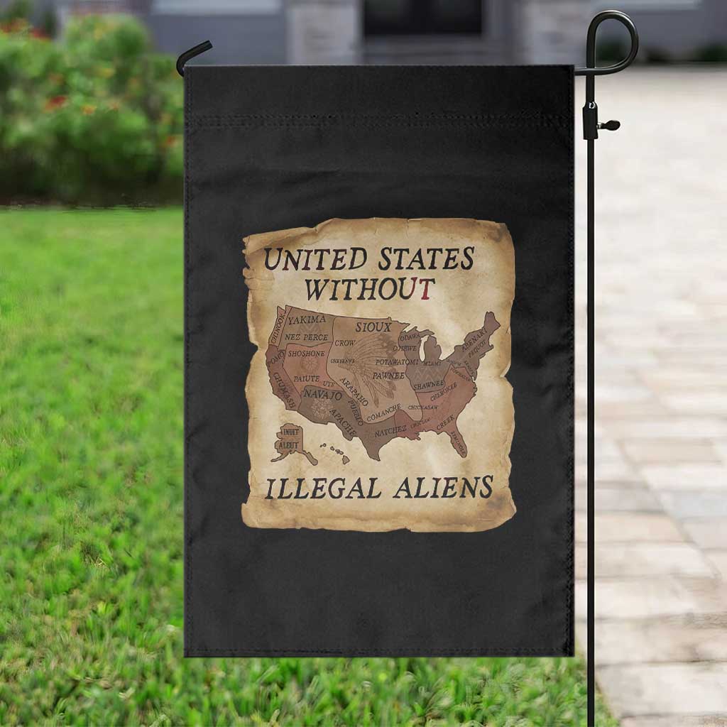 United States Without Illegal Aliens Garden Flag Native Land Map