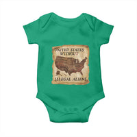 United States Without Illegal Aliens Baby Onesie Native Land Map